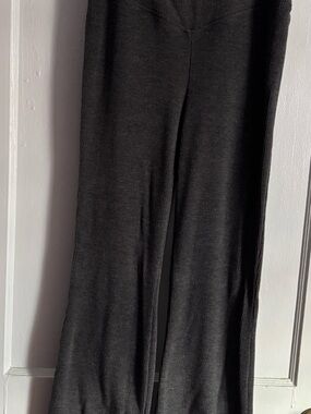 shosho dark gray Wide Leg Knit Pants